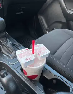 Fast Food Sauce Holder attaches to straw color changing options available