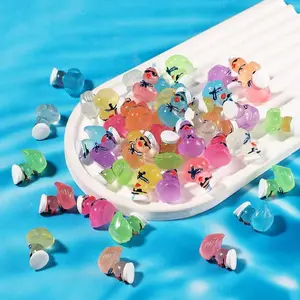Mini Duck Decoration, Mini Resin Duck Decoration, Decorations And Ornaments, Glow In Dark Decorative Ornament for Micro Garden Landscape Doll House Succulent Plant, Luminous Resin Ducks, Doll Figurines, Cute Duck Design
