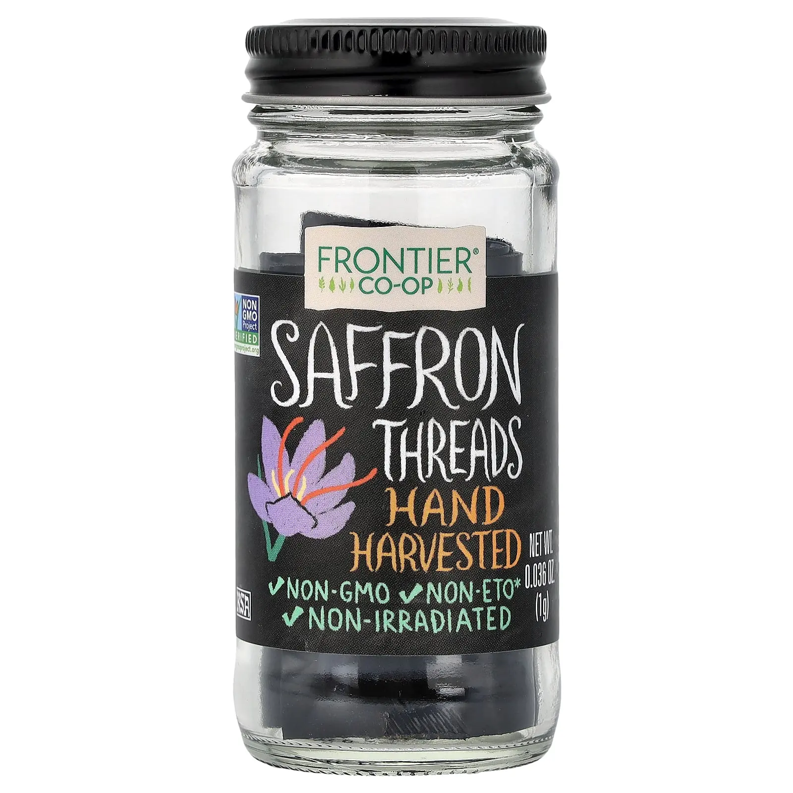 Frontier Co-op Saffron Threads, Hand Harvested, 0.036 oz (1 g) Frontier Co-op Saffron Threads, Hand Harvested, 0.036 oz (1 g)
