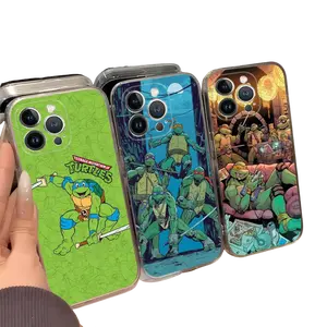Anime N-Ninja Cool T-Turtles Phone Case Soft Cover For iPhone 17 16 15 14 11 12 13 Mini Pro XS Max Cover 6 7 8 Plus X Funda Shell