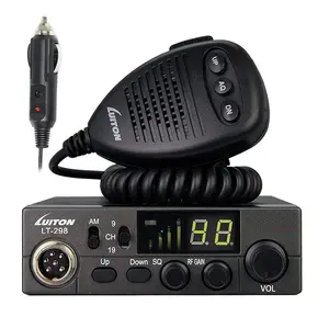 Luiton LT-298 CB Radio AM/FM Full 40 Channel Instant Emergency Channel 9/19 ASQ Function RF-Gain External Speaker Jack Easy to Read Display