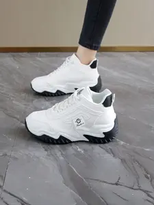Women's New Trendy Athletic & Casual White Shoes - Platform Chunky Sneakers