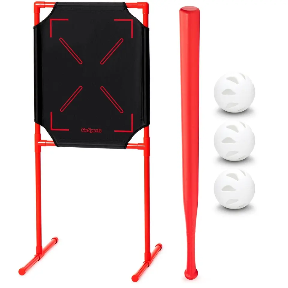 GoSports LotBall AIR Backyard Baseball Bat, Ball and Strike Zone Set - Plastic Baseball Game for Kids GoSports LotBall AIR Backyard Baseball Bat, Ball and Strike Zone Set - Plastic Baseball Game for Kids