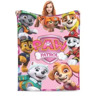 Soft Funny Throw Blanket P-PatrolS Cartoon Print Blanket: Warm and Soft Baby Blanket. Perfect for The Sofa, Bedroom, Home, Travel, or as a Birthday Gift for Children.