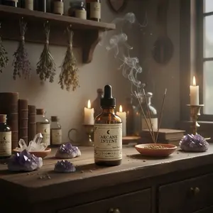 LittleLeafApothecary Arcane Intent Custom Manifestation Oil Handcrafted Lunar Charged Ritual Oil for Manifestation Rituals Spellwork Intention Setting Meditation Aura Cleansing and Daily Spiritual Practice