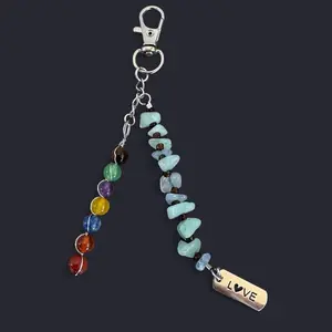 Mixed Bead Keychain