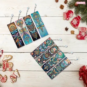 8Pcs Colored Pattern Diamond Painting Bookmarks - Irregular Shapes Diamonds, Crystal Pendants, Sparkle Effect - DIY Crafting Supplies for Beginners (Toys & Hobbies, DIY Needlework)