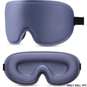 Sleep mask suitable for side sleepers, men's sleep mask, 3D contour cup no eye pressure 100% blackout sleep mask, with adjustable night mask for flight, travel, nap