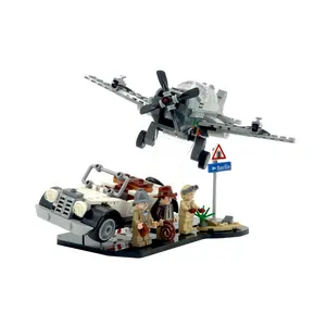 Acrylic Display Stand Compatible with LEGO® 77012 Indiana Jones Fighter Plane Chase - Set Not Included