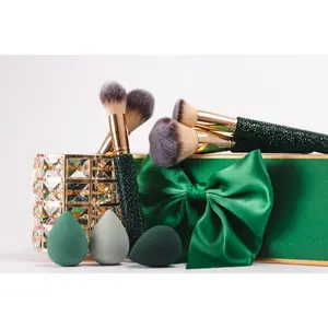 Emerald Glitz & Glam | 8pc Oversized Essential Brush Set