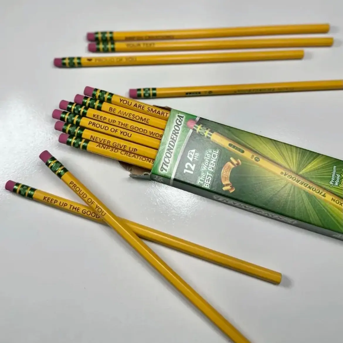 Personal engraved school pencil