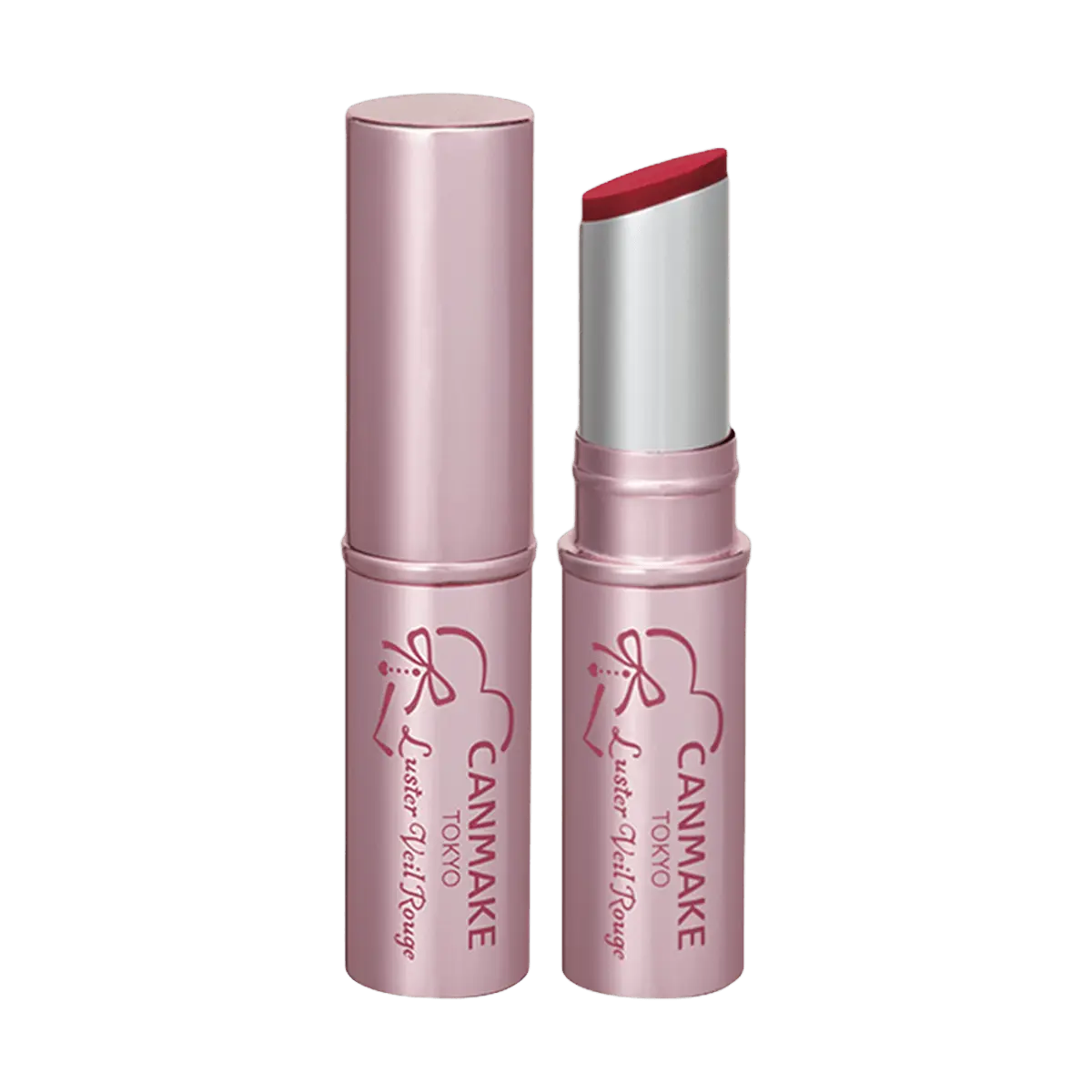 CANMAKE Tokyo Watery Rouge Lipstick #02 Rose Raspberry - Long-Lasting Hydrating Color, 3g