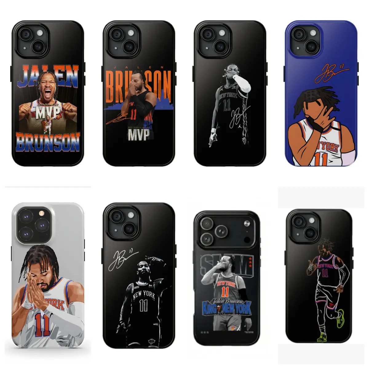 Jalen & Brunson Basketball Protective Smartphone Case - Handheld Cellphone Protection Accessory for iPhone 12/13/14/15/16/17 ProMax, Pro Plus, 17 Air - Stylish MVP Champions Gift for Him/Her, Devices
