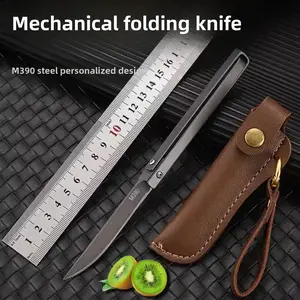 Mechanical folding knife M390 knife sharp high hardness outdoor multi-function fruit peeling knife household edc folding knife