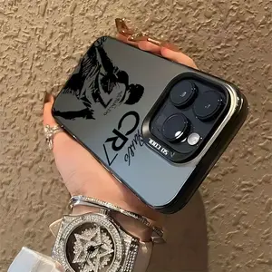 SU! Phone Case for Soccer Star Ronaldo CR7, Compatible with Iphone Models 16, 15, 14, 13, 12, 11 Pro Max, X, XR, XS Max, 8, And 7 Plus. It Features a Shockproof Matte Back Cover.