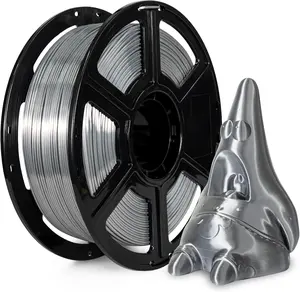 Flashforge  silk  sliver  3D Printer Filament Silk PLA 1.75mm 1kg Spool-Dimensional Accuracy +/- 0.02mm