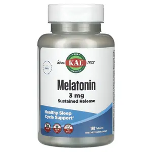 KAL Melatonin, Sustained Release, 120 Tablets