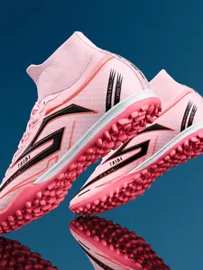 Football Shoes TF Studs, Outdoor Sports Cleats, Durable Anti-Slip, Superior Grip, Ankle Protection, Rubber Sole, All-Season Use, Football Boots