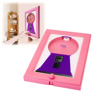 Wall Mounted Square Candy Dispenser, Photo Frame Shaped, Hanging Candy Photo Frame, Convenient for Nuts & Pet Snacks, Perfect Christmas Gift