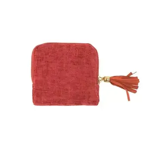 2026 New Travel Jewelry Case Portable Organizer with Tassel Zipper Elegant Velvet Roll for Rings Bracelets Bangles & Crystals Compact Storage Pouch for Journeys Olive Gold  storage organization