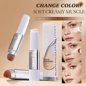 PBPN Thermo-Chromatic Concealer Foundation Stick 02# Natural for Flawless Coverage Dual Functionality with Thermal-color Gradient & Natural Look tiktokshopspringglowup
