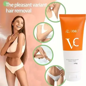 Gentle Non-Irritating Hair Removal Cream 100g, Contains Glycerine & Aloe Vera, Suitable for Men & Women, Fast Hair Removal, Low Allergenicity