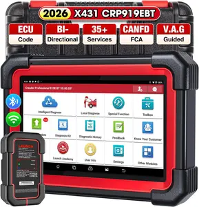 LAUNCH X431 CRP919EBT OBD2 Scanner, Advanced Wireless Bluetooth Bidirectional Scan Tool, ECU Code, CANFD/DOIP, FCA AutoAuth, 35+ Resets, VAG Guided, All Systems for all Vehicles, Upgraded of CRP919E