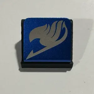 Anodized Aluminum Metal Brim Hat Clip, Fairy Tail