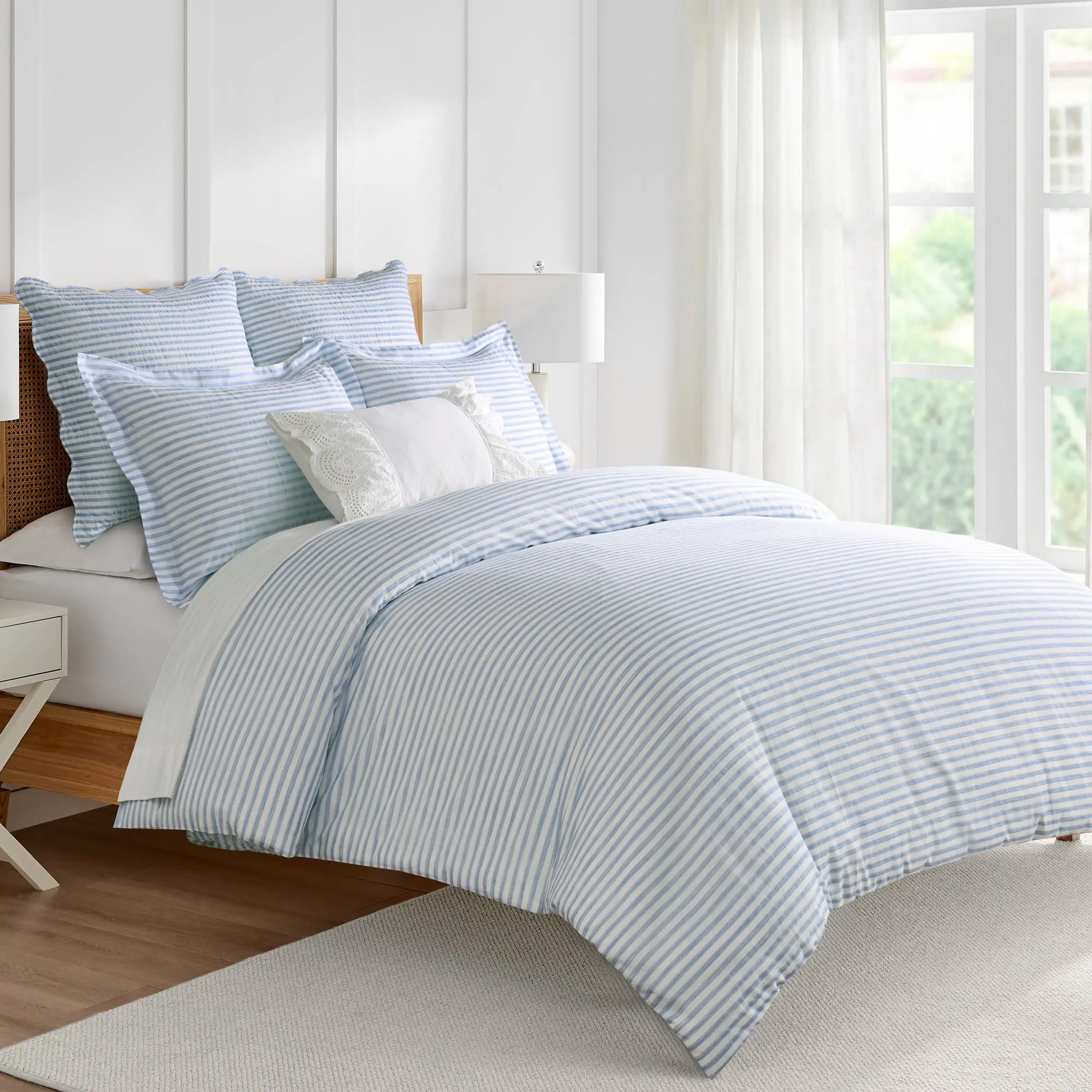 Martha Stripe Comforter Set Martha Stripe Comforter Set