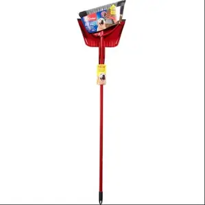 O-Cedar PowerCorner Pet Pro Bristle Broom and Step-on Large Dustpan Set, Home Cleaning Supplies