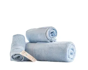 Premium Egyptian Cotton Towel Set (3-Piece, Baby Blue)