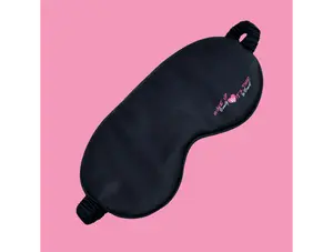 Black Satin Eye Mask     