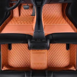 Custom Car Floor Mat For Subaru Impreza 2005~2009 Left/Right -hand Drive Auto Interior Accessories Fashion Diamond Styling Leather Carpet Waterproof Design Full Coverage