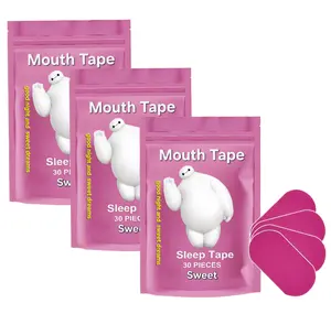 Everest Mouth Tape - 4 month supply mouth tape, pink, gentle, adhesion, 120 Strips, sports accessories,Sweet, Sleep breathing patch oxygen intake Healthcare Rose Red /30 Tablets /1 Bag