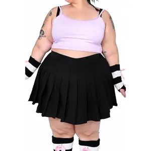 Claire Pleated Skirt - Black