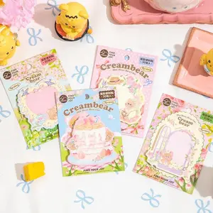 30-Sheet Cute Sticky Memo Pad - To-Do List Note Paper for DIY Crafts, Home Decor Stationery Supplies, 30 Sheets