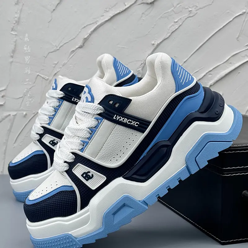 Men's Trendy Casual Sneakers, All Seasons Sneakers, Comfortable Dad Shoes, Anti-Slip Durable Fashion Footwear, Versatile Sports & Daily Wear, Thick Soled Sneakers, Low Top Sneakers, Athletic Sneakers, Fashionable Versatile Sneakers