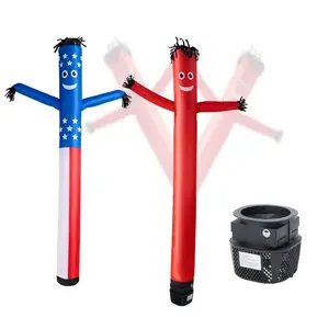 VEVOR Inflatable Tube Man with Blower, 10 ft Tall, Wacky Waving Wind Flying Inflatable Dancing Tube Guy with 3/4 HP IPX3 Waterproof Blower Fan, for Outdoor Advertising Business Store Party Decoration