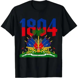 100 Percent Cotton Haiti Flag T Shirt Celebrating The 1804 Haitian Revolution And Independence Day