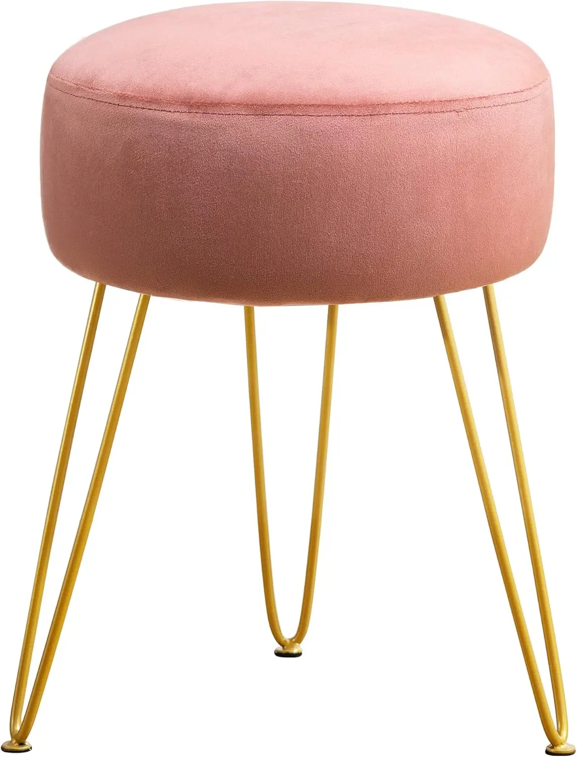 Vanity Stool,  Vanity Stools for Makeup Room, Round Ottoman Foot Stool,  Footrest Vanity Chair for Bathroom Vanity, Bedroom, Living Room, Entryway, Offices