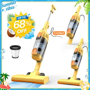 INSE R6X Corded Stick Vacuum, 15KPa Suction with 600W Motor, Ultra-Lightweight Bagless Upright Vacuum with Handheld for Home Hard Floor Hardwood Floor Pet Hair Car Cleaning home cleaning tools home appliances Yellow pet lovers summerwins DealsForYouDays