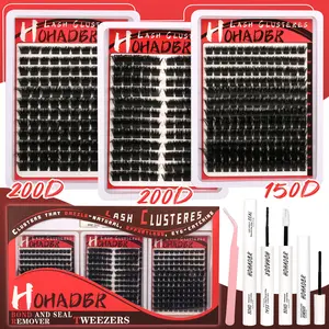 3 Styles Upgrade Lashes with Ultra-Dense, Lashes KitWaterproof, Long-Lasting Lashes | Flora | Natural Daily,Volume Style | Beginner-Friendly Lashes for Flawless,Voluminous Look [Waterproof Long-Lasting LashExtension Kit Must-Have Clusters