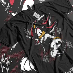 Heroes Sonic Shadow The Hedgehog Vintage Unisex Cotton T-Shirt, Anime Gaming Graphic Tee All Sizes