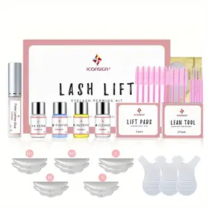 Eyelash Lift Kit, 1 Set Eyelash Perming & Tinting Kit, Professional Eye Makeup Tool for Women, Eye Makeup Products for Daily Use, Eyelash Lifting Pads Cosmetic, Eyelash Glue, Eyelash Enhancing Tool