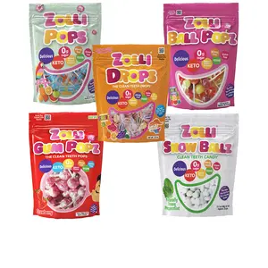 Zolli Zero Sugar Hard Candy Bundle - Zollipops, Gum Popz, Snow Ballz, Drops, Ball Popz Candy Snack Sweet candy variety