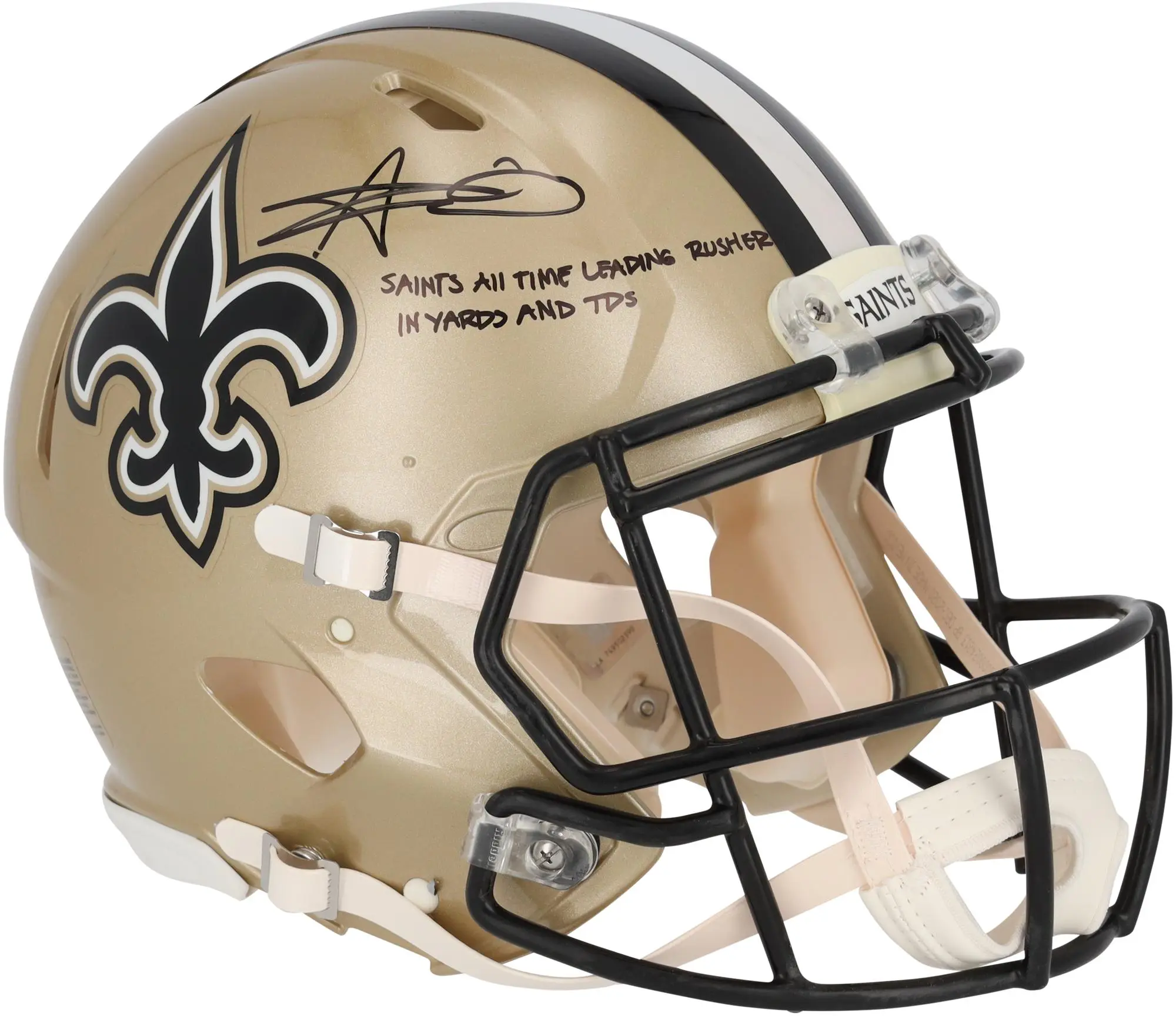 Alvin Kamara New Orleans Saints Autographed Riddell Speed Authentic Helmet with Multiple Inscriptions - Limited Edition of 10 - Fanatics Authentic Certified