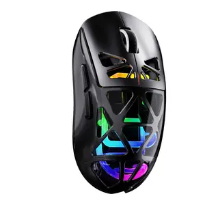M7 Hollow Lightweight Hole Three-Mode Bluetooth Wireless 2.4G Rechargeable Gaming RGB Light Mouse