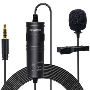 5 Core Microphone Professional Lavalier Mic Wearable Omnidirectional Condenser 3.5mm Body Microfono