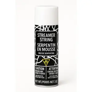 White Streamer String Spray - 3 oz Party Accessory