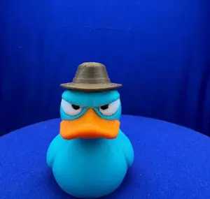Perry the Platypus Duck - 3D Printed - Jeep ducking - agent p